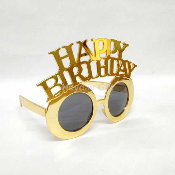 Picture of Happy Birthday Golden Eyeglass